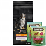 Purina Pro Plan keskmise ja suure kasvu t&auml;iskasvanud koertele 7+ Optiage 14 kg + Adventuros Nuggets 2x90 g TASUTA