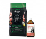 FITMIN dog For Life Lamb & Rice 12 kg + Lab-V 100% l&otilde;he&otilde;li koertele ja kassidele igas vanuses 500 ml