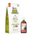 BRIT CARE koerte h&uuml;poallergeeniline t&auml;iskasvanud v&auml;ikestele t&otilde;ugudele m&otilde;eldud lambaliha 7 kg + Lab-V 100% l&otilde;he&otilde;li koertele ja kassidele igas vanuses 500 ml k&uuml;lmpressitud