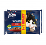 FELIX Maakonna maitsed želees veise- ja kanalihaga 4x85g 1+1 TASUTA
