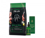 FITMIN dog For Life Lamb & Rice 12 kg + LAB-V Omega 3 ja 6 rasvhapped koerte ja kasside &uuml;ldise tervise, karvkatte ja naha seisundi parandamiseks 100 ml