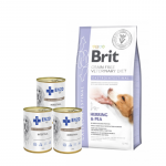 Brit GF Veterinary Diets Dog Gastrointestinal 12 kg + ENZO VET soole dieet koertele lambalihaga 3x400g