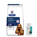 HILL'S PD Prescription Diet Canine z/d Toiduainete &uuml;litundlikkus 10 kg + Lab-v Immuno Twist &ndash; loomuliku immuunsuse ja eluj&otilde;u toetamine koertele ja kassidele 60 n&auml;rimiskapslit