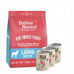 DOLINA NOTECI Superfood Lamb Dish &ndash; kuivtoit koertele 5 kg + Wild Farm Pate Lamb 3x400g gluteenivaba lambaliha toit koertele