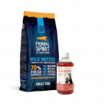 PRIMAL SPIRIT 70% Wild Waters 12 kg + LAB V l&otilde;he&otilde;li koertele ja kassidele 500 ml