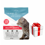 First Class Kitten teraviljavaba kuivkassitoit v&auml;rske kana, 800 g + &uuml;llatus teie kassile