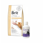 Brit gf veterinaarravimid koertele Hepatic 2 kg + Lab-v Hepasil koerte ja kasside preparaat koerte ja kasside maksafunktsiooni parandamiseks 250 ml