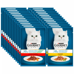Purina Gourmet Perle kassitoit minifilee kastmes Segatud maitsed 26x85g