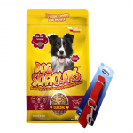 Koeratoit Dog Snackers kana (keskmise ja suure t&otilde;ugu koertele) 10 kg + Zippy koerarihm, punane Tasuta