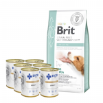 Brit GF veterinaarravimid koertele Struvite 12 kg + ENZO VET Urinary kuseteede haiguste raviks kana koertele 6x400g
