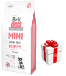 BRIT CARE Mini Grain-Free Puppy Lamb 2kg + STRAIGMENA FOR DOGS