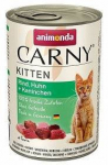 ANIMONDA Carny Kitten maitse: veiseliha, kana ja k&uuml;&uuml;lik 12x400g