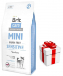 BRIT CARE Mini Grain-Free Sensitive 2kg + koeratoit BRIT CARE Mini Grain-Free Sensitive 2kg + koeratoit
