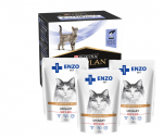 PURINA PVD FortiFlora Cat 30 kotikest + 3x ENZO VET uriin veiselihapuljongiga kassidele 100g