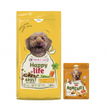 VERSELE-LAGA Happy Life Adult kana 12,5 kg &ndash; t&auml;iskasvanud koerte toit kana + Happy Life Snack 150 g TASUTA