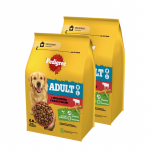 PEDIGREE&reg; Adult 2x2,6 kg veiseliha ja k&ouml;&ouml;giviljadega &ndash; t&auml;isv&auml;&auml;rtuslik kuivtoit t&auml;iskasvanud suurte ja keskmise suurusega t&otilde;ugude koertele