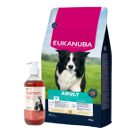 EUKANUBA Active Adult Medium Breed Chicken 15 kg + LAB V l&otilde;he&otilde;li koertele ja kassidele 500 ml