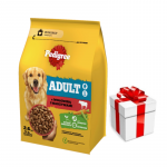 PEDIGREE&reg; Adult 2x2,6 kg veiseliha ja k&ouml;&ouml;giviljadega &ndash; t&auml;isv&auml;&auml;rtuslik kuivtoit t&auml;iskasvanud suurte ja keskmise suurusega t&otilde;ugude koertele