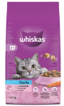 WHISKAS Sterile 1,4 kg t&auml;isv&auml;&auml;rtuslik kuivtoit t&auml;iskasvanud kassidele p&auml;rast kastreerimist, maitsva l&otilde;hega