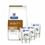 HILL'S PD Prescription Diet Feline j/d 1,5 kg + ENZO VET Recovery kassidele 3x100 g
