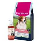 EUKANUBA Mature&Senior Small & Medium Lamb & Rice 12 kg + LAB V l&otilde;he&otilde;li koertele ja kassidele 500 ml