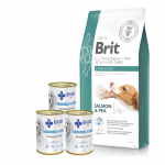 BRIT GF Veterinary Diets Steriliseeritud koeratoit 12 kg + ENZO VET H&uuml;poallergeeniline kalkuniga koeratoit 3x400 g