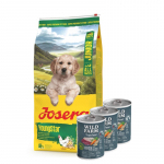 JOSERA YoungStar - teraviljavaba 12,5 kg + Wild Farm Superfood Duck 3x400 g teraviljavaba koeratoit