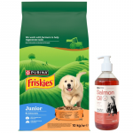 Friskies Junior Koi kutsikatele kana ja k&ouml;&ouml;giviljadega piimaga 10 kg