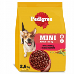 Pedigree Adult Mini v&auml;ikestele koerat&otilde;ugudele veiseliha ja k&ouml;&ouml;giviljadega 2,6 kg