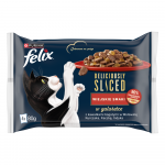 FELIX Deliciously Sliced Country Flavours Wet Cat Food 4x80g