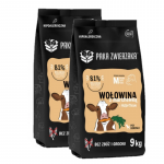 Paka Zwierzaka - Seitsmes taevas - Veiseliha ja porgandid M 2x9kg