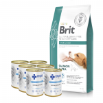 BRIT GF Veterinary Diets Steriliseeritud koeratoit 12 kg + ENZO VET H&uuml;poallergeeniline kalkuniga koeratoit 6x400 g