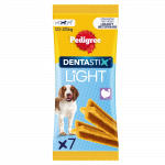 Pedigree Dentastix Light Dental Chews Medium Breeds koeratoodete maiuspalad 7tk. - 98g