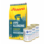 JOSERA Hypoallergenic 12,5 kg + ENZO VET H&uuml;poallergeeniline toit j&auml;nesega koertele 3x400 g