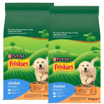 Friskies Junior toit kutsikatele kana ja k&ouml;&ouml;giviljadega, piimaga 2x10 kg