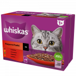 WHISKAS Adult Meal 12x85g Poultry Flavours - m&auml;rja kassitoit želees (kana, part, linnuliha, kalkun) kotikeses