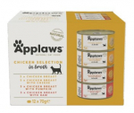 Applaws Multipack Chicken selection 12x70g konservid kassilihapuljongis