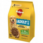 PEDIGREE&reg; Adult 2,6 kg linnuliha ja k&ouml;&ouml;giviljadega &ndash; t&auml;isv&auml;&auml;rtuslik kuivtoit t&auml;iskasvanud suurte ja keskmise suurusega t&otilde;ugu koertele