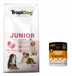 TROPIDOG Premium Junior L kalkuni ja riisiga 12kg