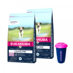 EUKANUBA Puppy&Junior Small/Medium Grain Free 2x3kg + toidukonteiner 4,5 kg TASUTA