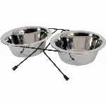 ZOLUX 2 Inox kausi komplekt 1,3 l + metallist alus
