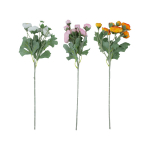 Kunstlill FLOWERLY "Ranunculus" &otilde;isi 7tk, mix
