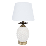 Laualamp ANANAS H45cm, kuppel: valge, jalg: valge keraamika