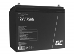 GREEN CELL Battery AGM 12V 75 Ah