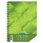 Kaustik spiraalk&ouml;ites A5 ruuduline 7x7 COLLEGE kartongkaaned 60 lehte