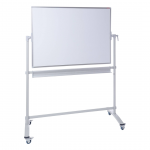 Valge tahvel ratastel 1800x1200mm kahepoolne &uuml;mber telje p&ouml;&ouml;rlev lakitud pind DAHLE