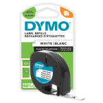 Kleepkirjalint/markeerimislint DYMO LetraTag 91221 12mm x 4m valge plast