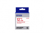Epson LK-4WRN (C53S654011) Labelling Tape Standard, Red on White 12mm 9m