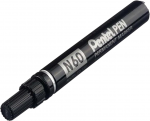 Permanentne marker l&otilde;igatud otsaga PENTEL N60 3,9-5,7mm metallkorpusega must