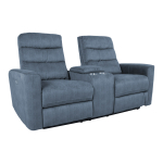 Diivan GASTON 2-kohaline elektriline recliner 182x85xH104cm, sinine
